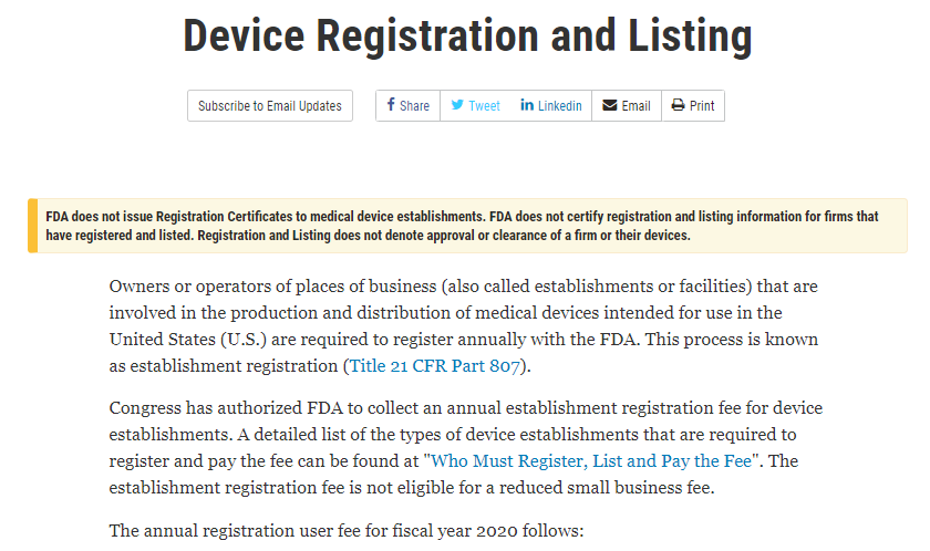 FDA公开发布：所有"FDA注册证书"都不是官方发的！