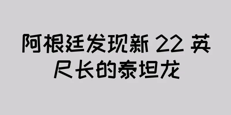 阿根廷发现新 22 英尺长的泰坦龙