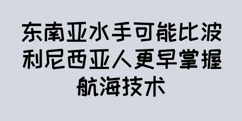 东南亚水手可能比波利尼西亚人更早掌握航海技术