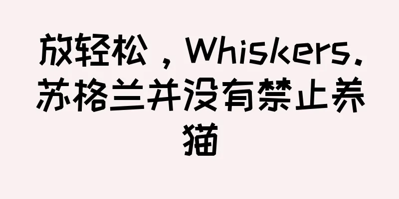 放轻松，Whiskers。苏格兰并没有禁止养猫