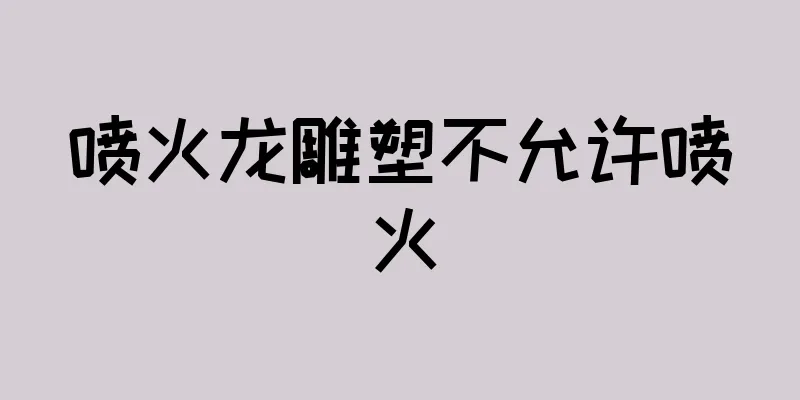 喷火龙雕塑不允许喷火