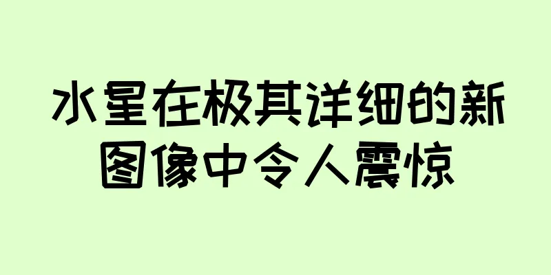 水星在极其详细的新图像中令人震惊