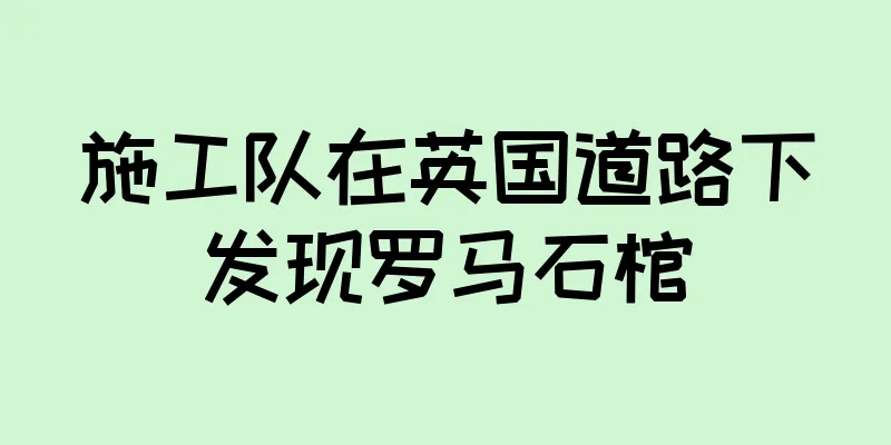 施工队在英国道路下发现罗马石棺