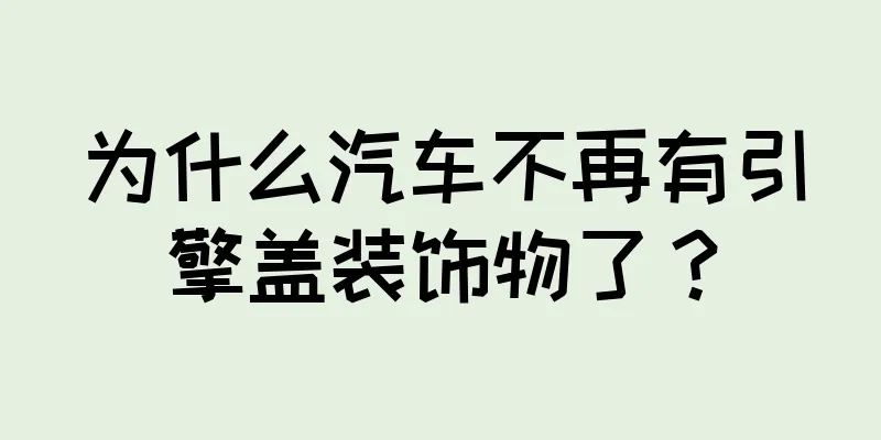 为什么汽车不再有引擎盖装饰物了？