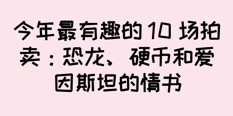 今年最有趣的 10 场拍卖：恐龙、硬币和爱因斯坦的情书