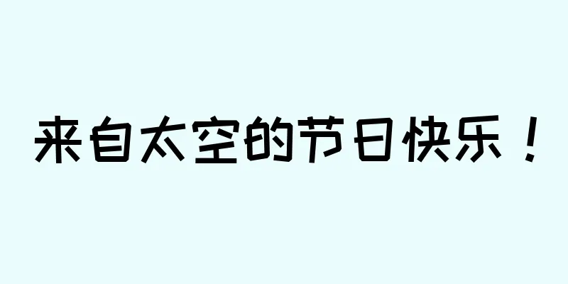 来自太空的节日快乐！