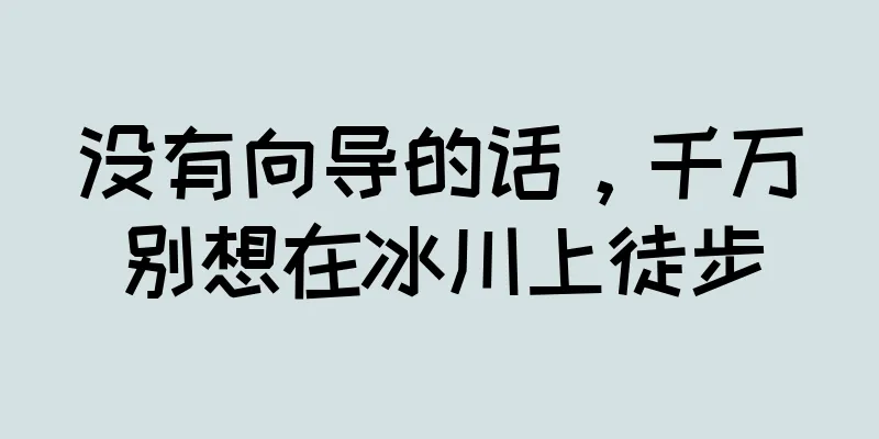 没有向导的话，千万别想在冰川上徒步