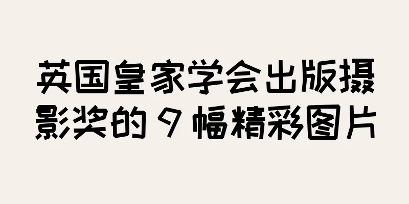 英国皇家学会出版摄影奖的 9 幅精彩图片