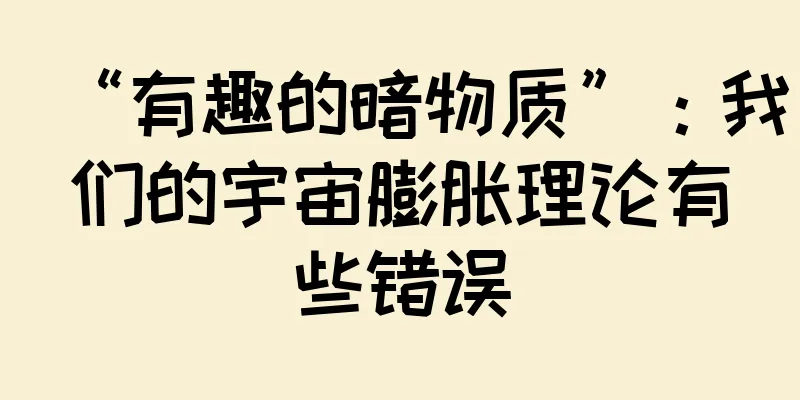 “有趣的暗物质”：我们的宇宙膨胀理论有些错误