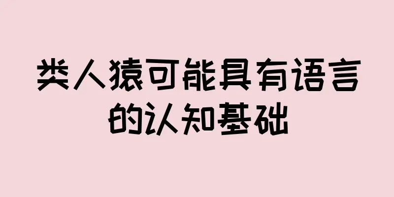 类人猿可能具有语言的认知基础