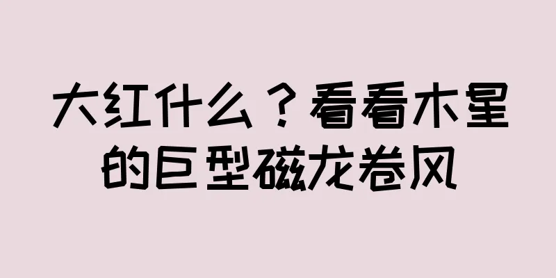大红什么？看看木星的巨型磁龙卷风