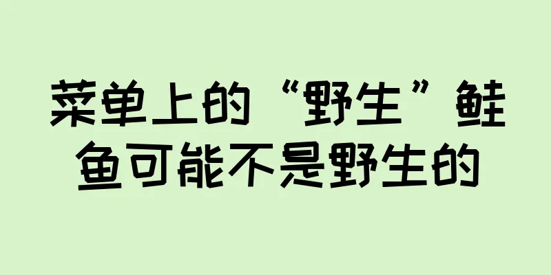 菜单上的“野生”鲑鱼可能不是野生的