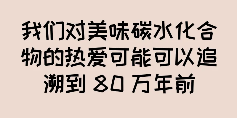我们对美味碳水化合物的热爱可能可以追溯到 80 万年前