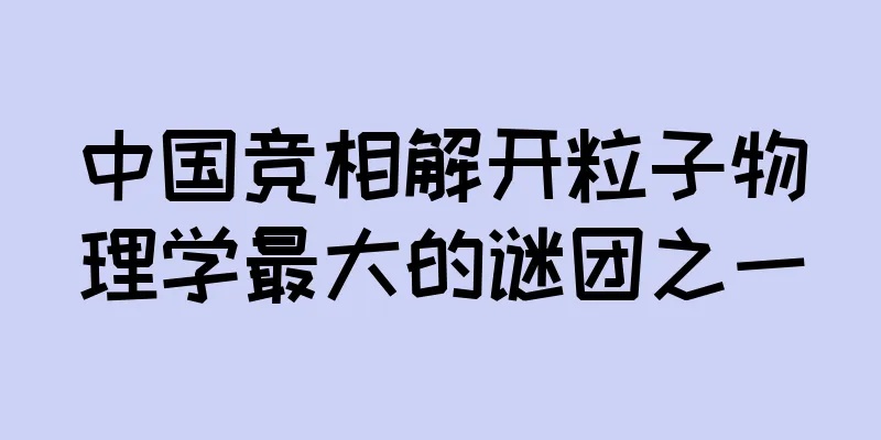 中国竞相解开粒子物理学最大的谜团之一