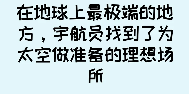 在地球上最极端的地方，宇航员找到了为太空做准备的理想场所