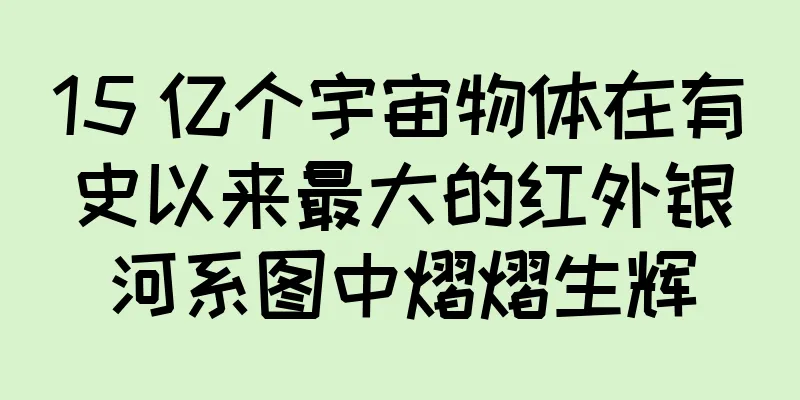 15 亿个宇宙物体在有史以来最大的红外银河系图中熠熠生辉