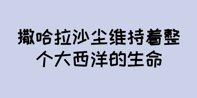 撒哈拉沙尘维持着整个大西洋的生命