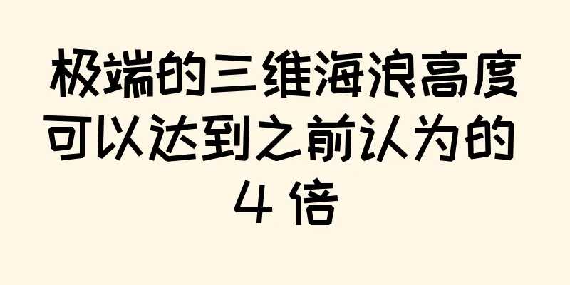 极端的三维海浪高度可以达到之前认为的 4 倍