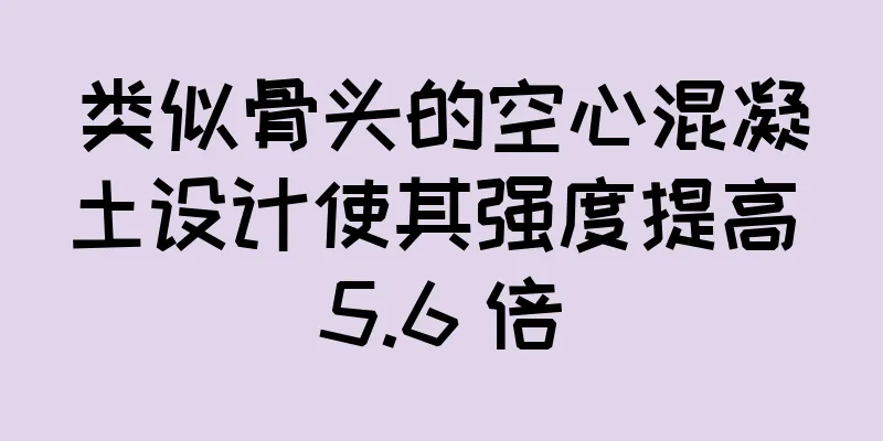 类似骨头的空心混凝土设计使其强度提高 5.6 倍