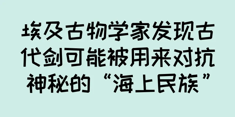 埃及古物学家发现古代剑可能被用来对抗神秘的“海上民族”