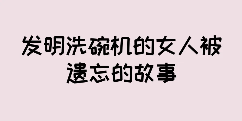 发明洗碗机的女人被遗忘的故事