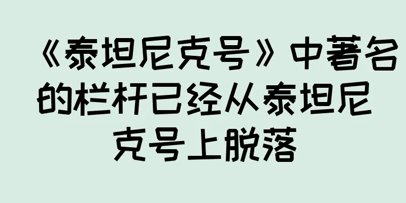 《泰坦尼克号》中著名的栏杆已经从泰坦尼克号上脱落
