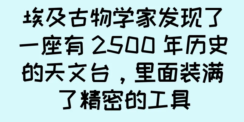 埃及古物学家发现了一座有 2500 年历史的天文台，里面装满了精密的工具