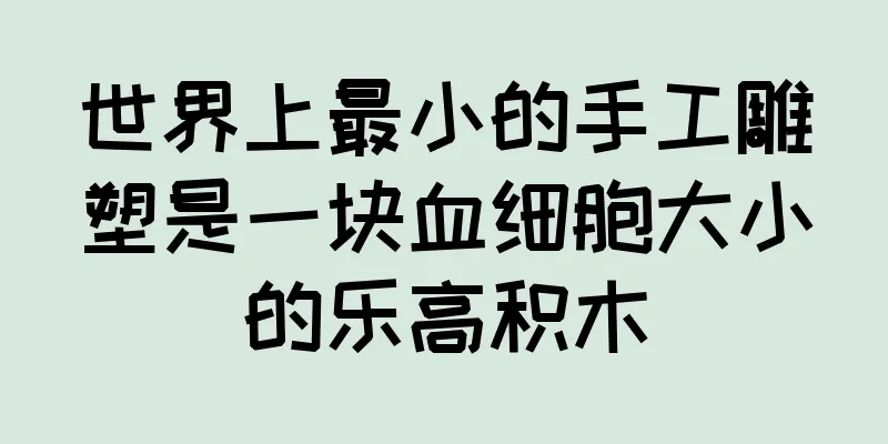 世界上最小的手工雕塑是一块血细胞大小的乐高积木