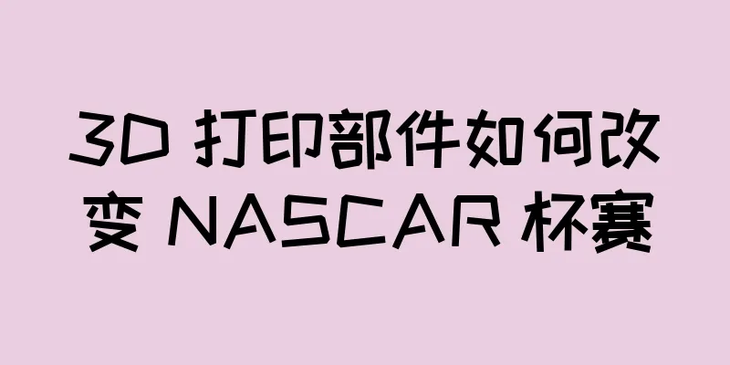 3D 打印部件如何改变 NASCAR 杯赛