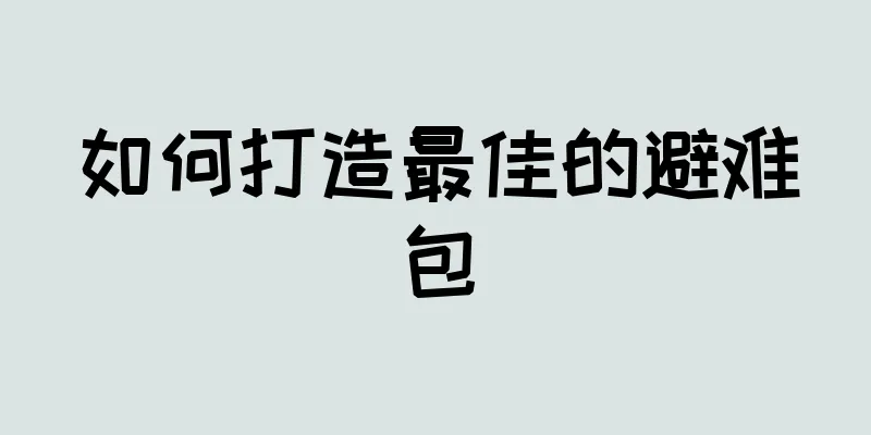 如何打造最佳的避难包