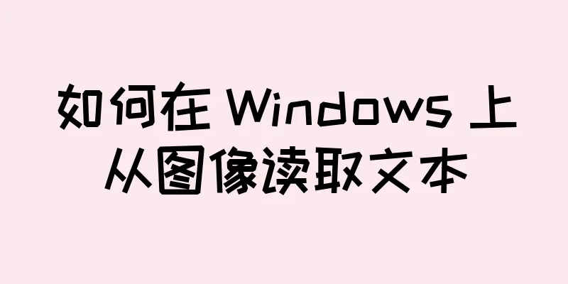 如何在 Windows 上从图像读取文本