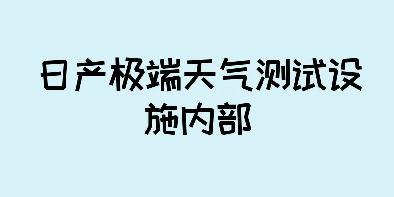 日产极端天气测试设施内部