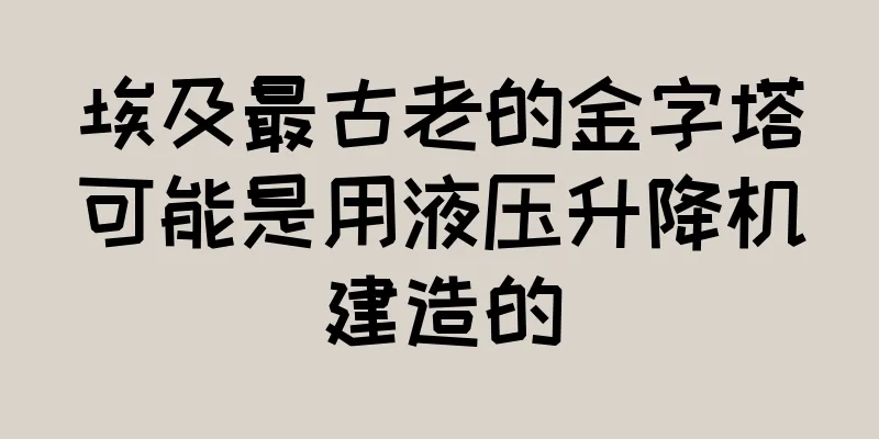 埃及最古老的金字塔可能是用液压升降机建造的