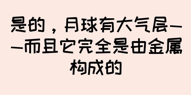 是的，月球有大气层——而且它完全是由金属构成的