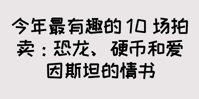 今年最有趣的 10 场拍卖：恐龙、硬币和爱因斯坦的情书