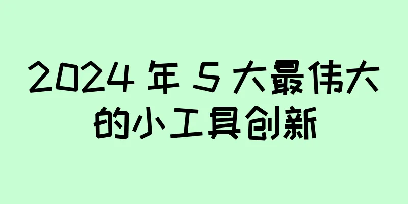 2024 年 5 大最伟大的小工具创新