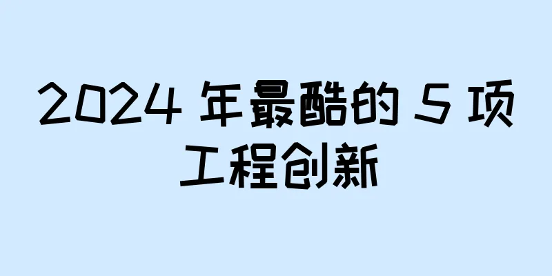 2024 年最酷的 5 项工程创新