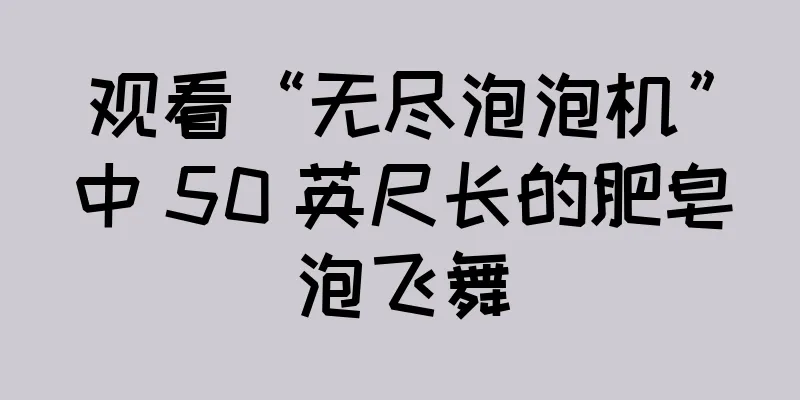 观看“无尽泡泡机”中 50 英尺长的肥皂泡飞舞