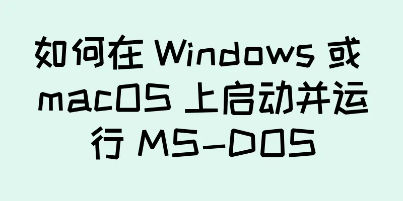 如何在 Windows 或 macOS 上启动并运行 MS-DOS