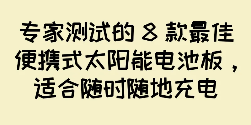 专家测试的 8 款最佳便携式太阳能电池板，适合随时随地充电