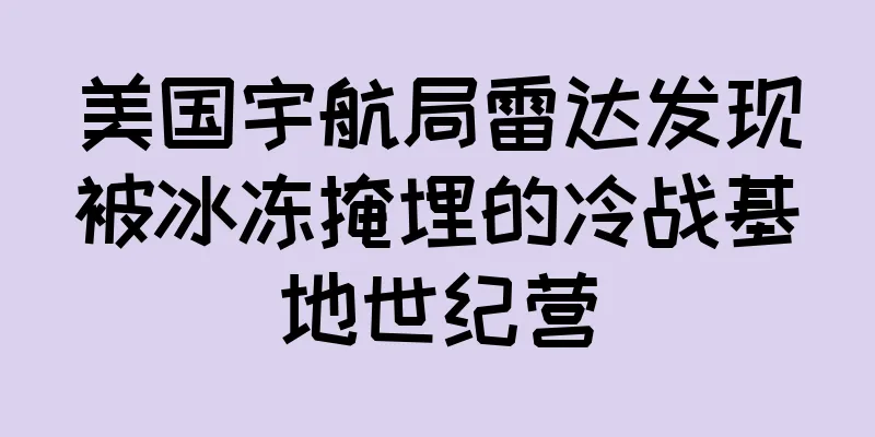 美国宇航局雷达发现被冰冻掩埋的冷战基地世纪营