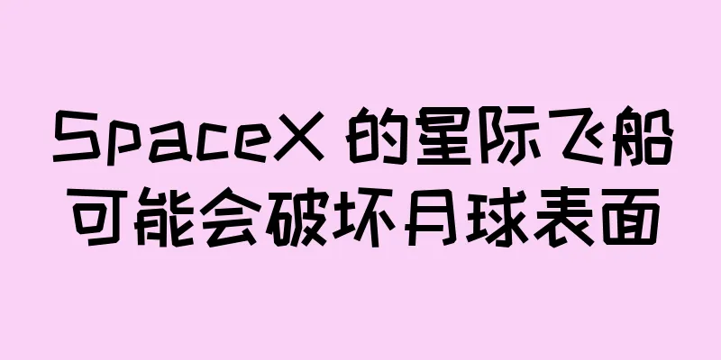 SpaceX 的星际飞船可能会破坏月球表面