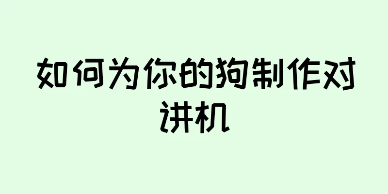 如何为你的狗制作对讲机