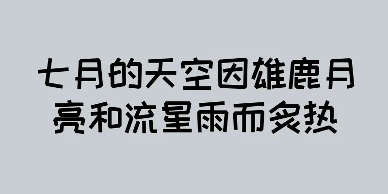 七月的天空因雄鹿月亮和流星雨而炙热