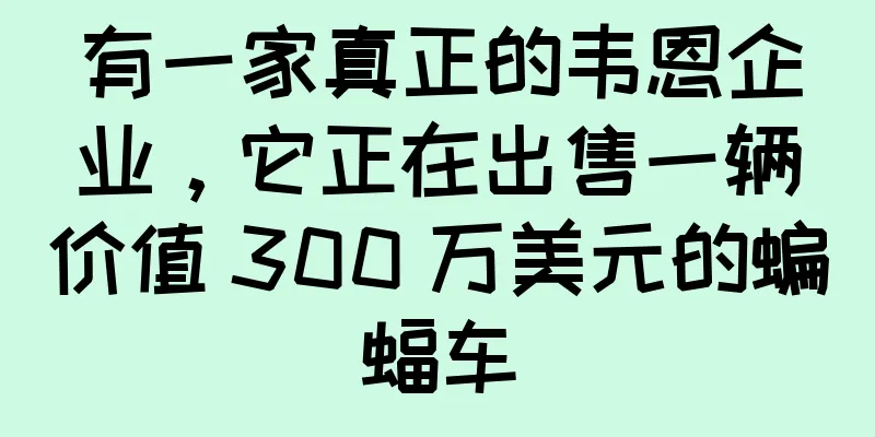 有一家真正的韦恩企业，它正在出售一辆价值 300 万美元的蝙蝠车