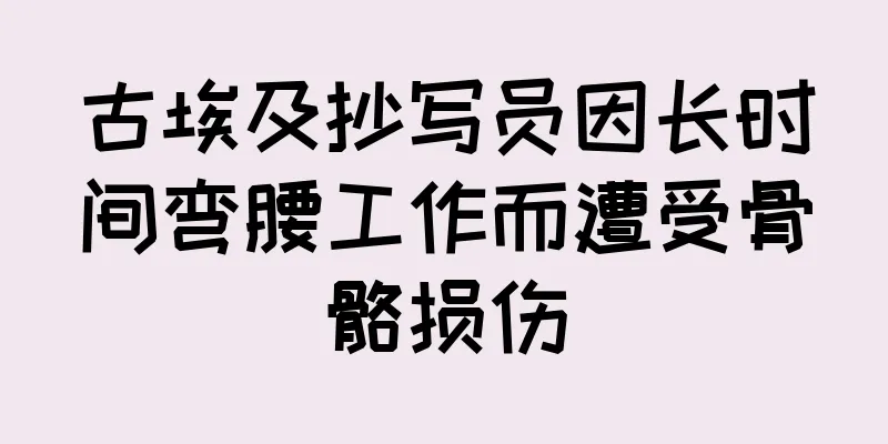 古埃及抄写员因长时间弯腰工作而遭受骨骼损伤