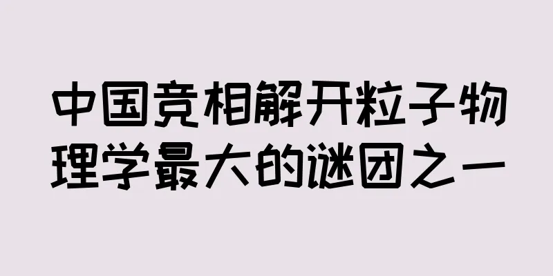 中国竞相解开粒子物理学最大的谜团之一