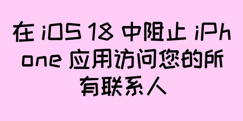 在 iOS 18 中阻止 iPhone 应用访问您的所有联系人