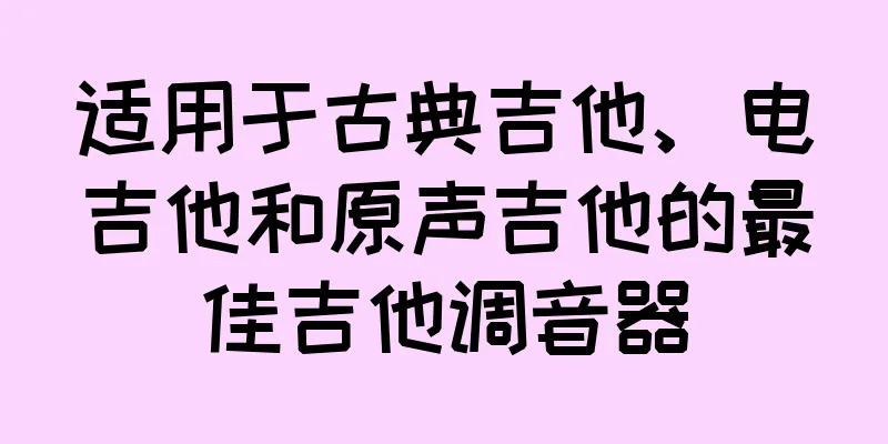 适用于古典吉他、电吉他和原声吉他的最佳吉他调音器