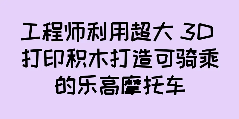 工程师利用超大 3D 打印积木打造可骑乘的乐高摩托车